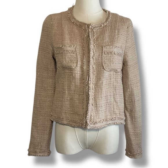 Request Jackets & Blazers - Request Blazer Jacket Beige Tan Size Small